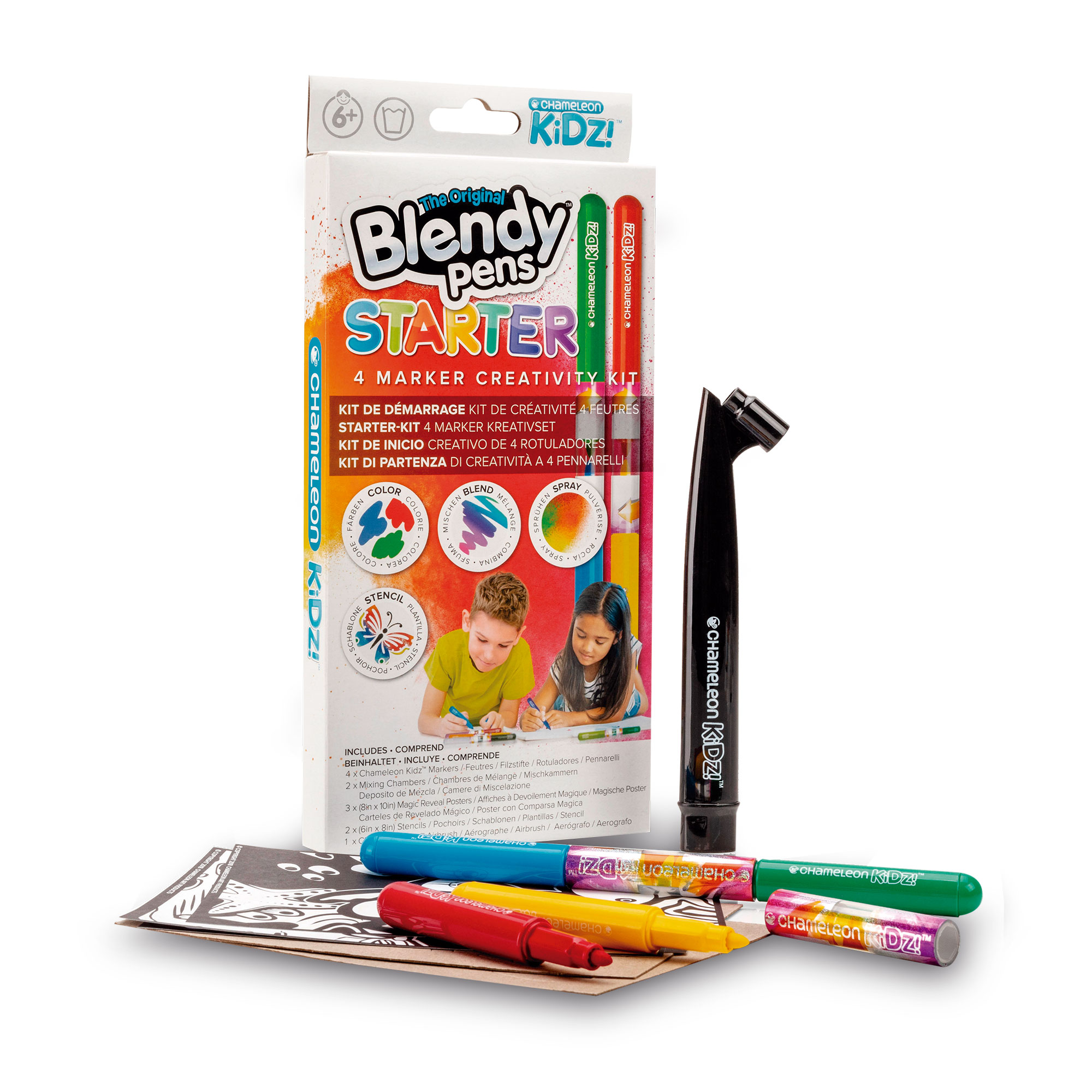 BLENDY PENS KIT INICIO CREATIVO CON 4 ROTULADORES BLD00111