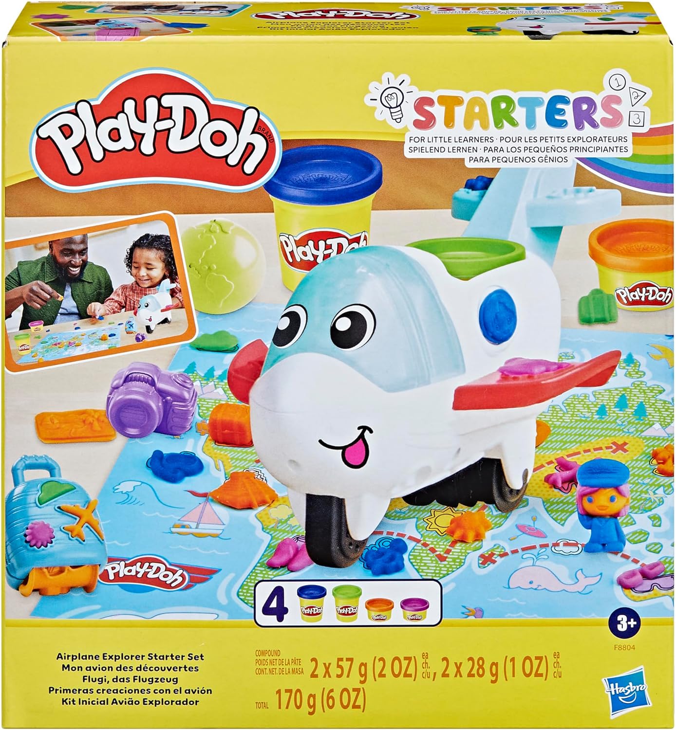 PLAY DOH PIRMERAS CREACIONES CON EL AVION F8804