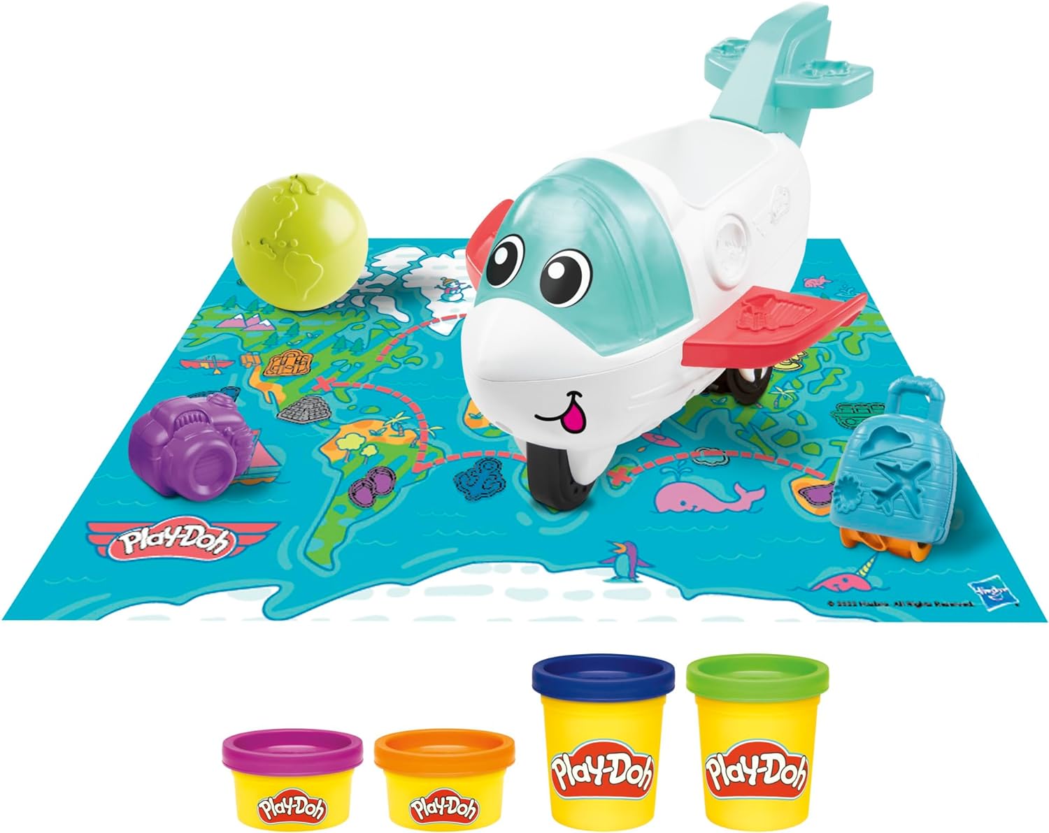 PLAY DOH PIRMERAS CREACIONES CON EL AVION F8804