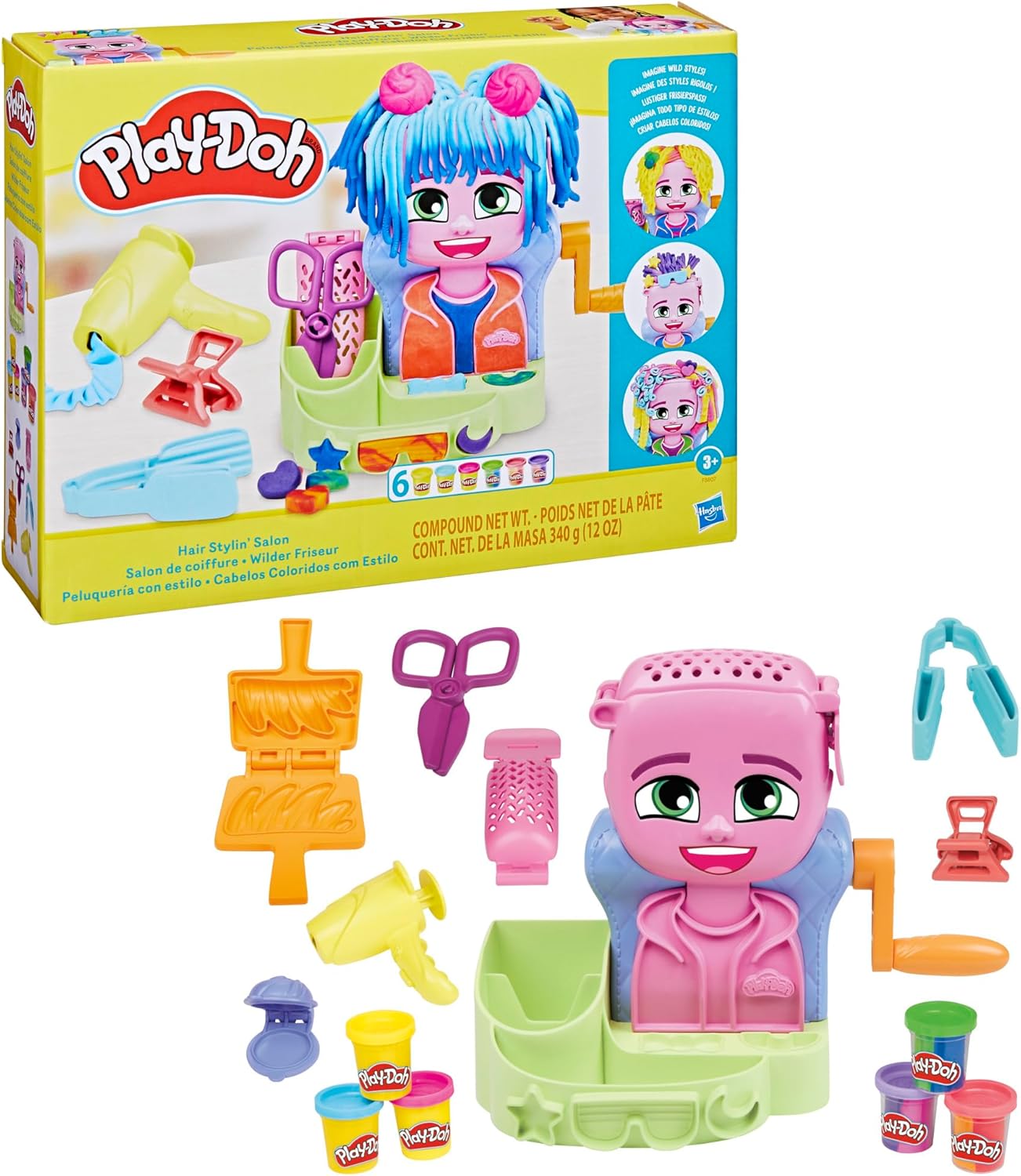 PLAY DOH JUEGO PELUQUERIA CON ESTILO F8807