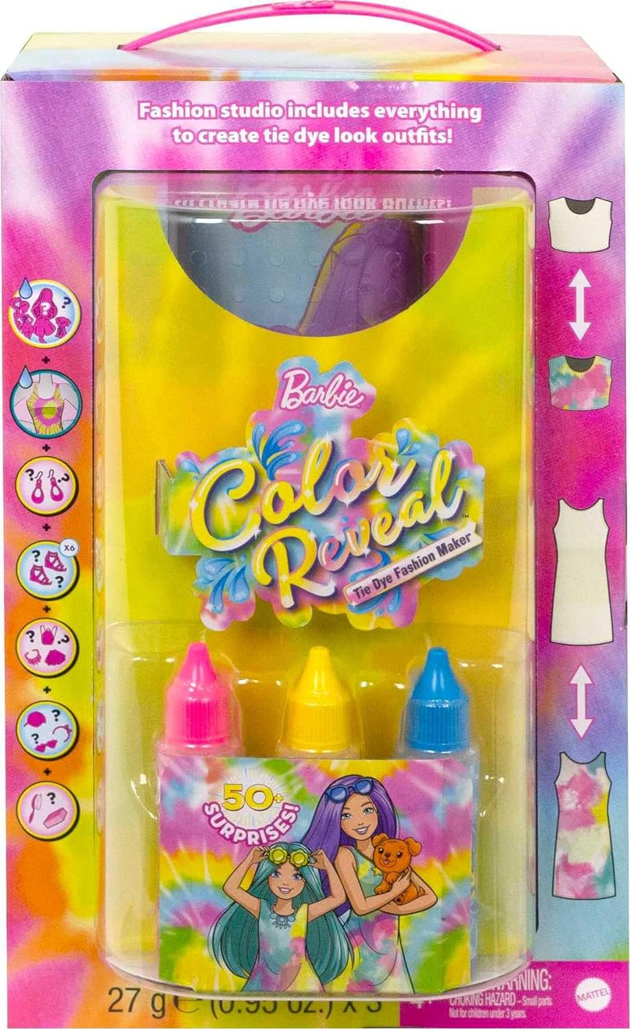 SET BARBIE COLOR REVEAL MODA TIE-GYE HCD29