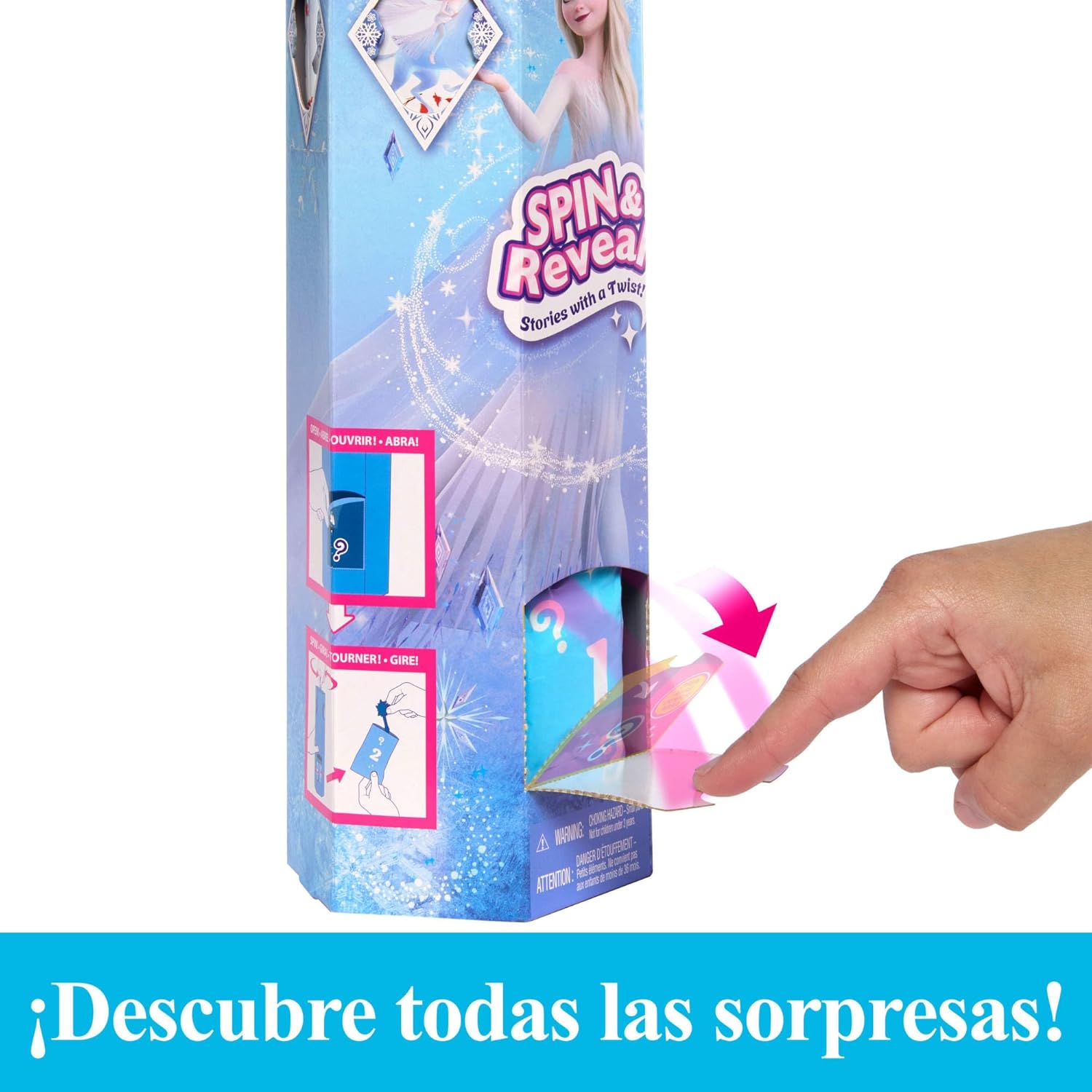 MUÑECA FROZEN ELSA SPIN Y REVEAL HTG25