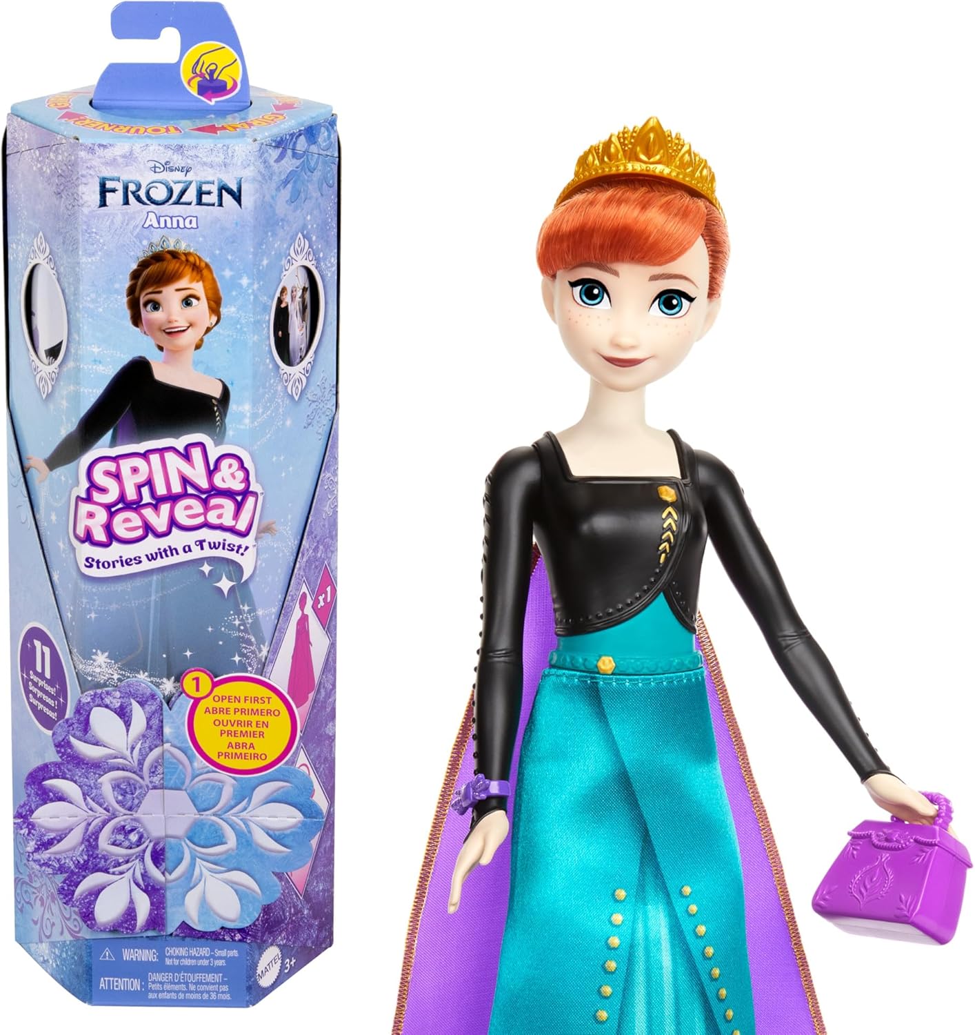 MUÑECA FROZEN ANNA SPIN Y REVEAL HXD27