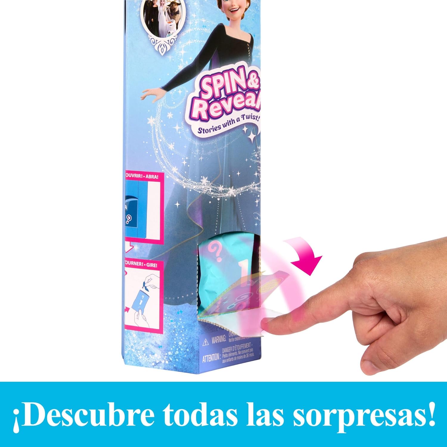 MUÑECA FROZEN ANNA SPIN Y REVEAL HXD27