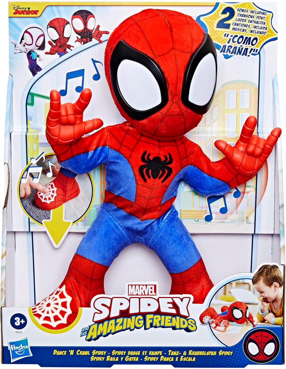 FIGURA ELECTRONICA SPIDEY CANTA Y BAILA F6722