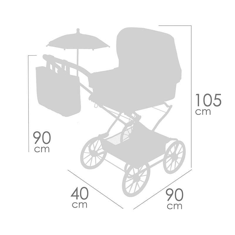 COCHE REBORN PLEGABLE CON SOMBRILLA 82068