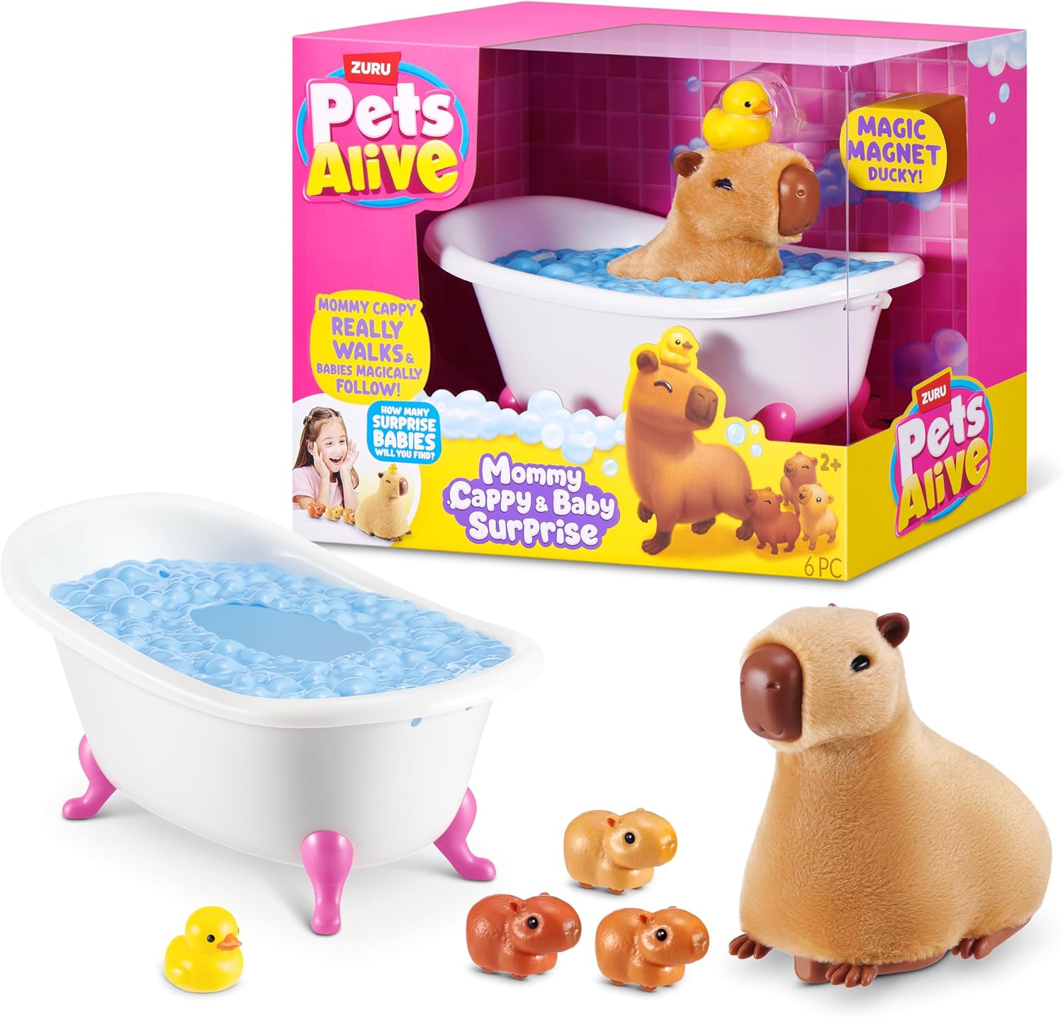 MAMA CAPIBARA Y SUS BEBES 339-9574
