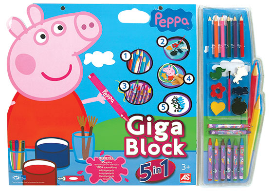 GIGA BLOCK PEPPA PIG 5 EN 1 21804 - N72821