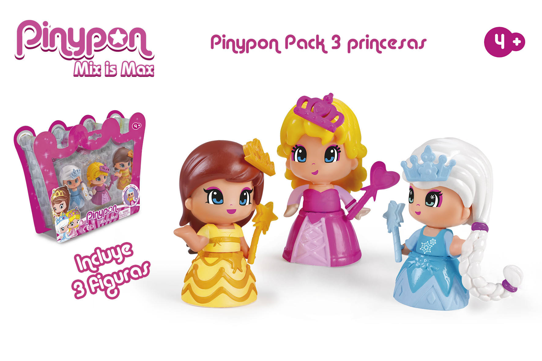 PINYPON PACK 3 PRINCESAS 14094