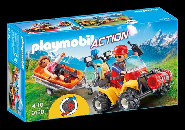 Playmobil-9130 Quad de Rescate de Monta/ña 9130