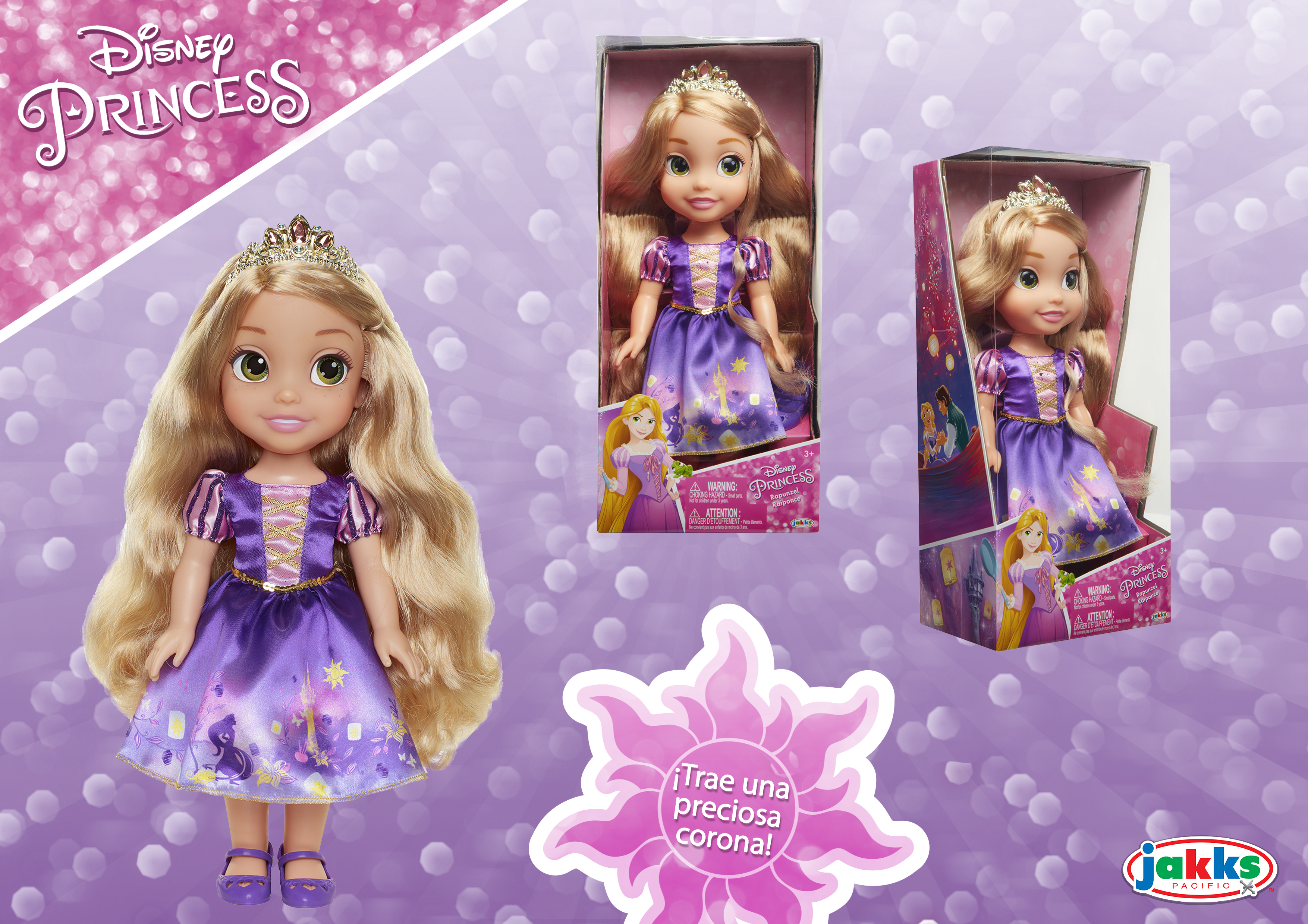 muñeca rapunzel 35 cm